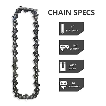 *2nya*② Amazon.com: 4 Inch Chainsaw Chain 1/4